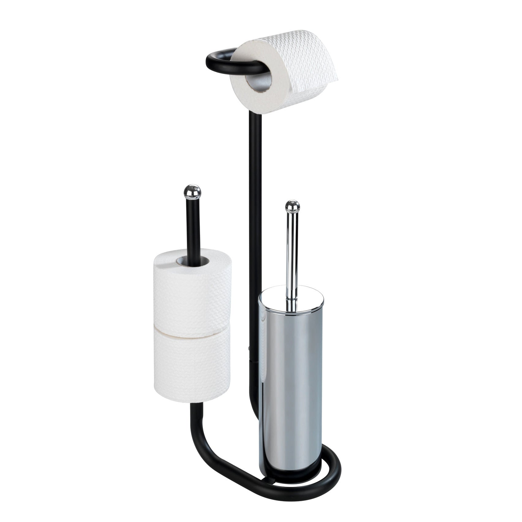 Toilet roll holder and toilet deals brush