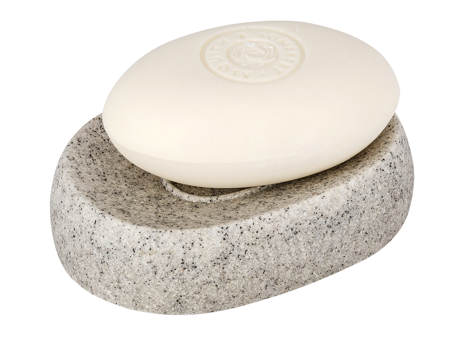 SOAP DISH - PURO - POLYRESIN - LIGHT GREY