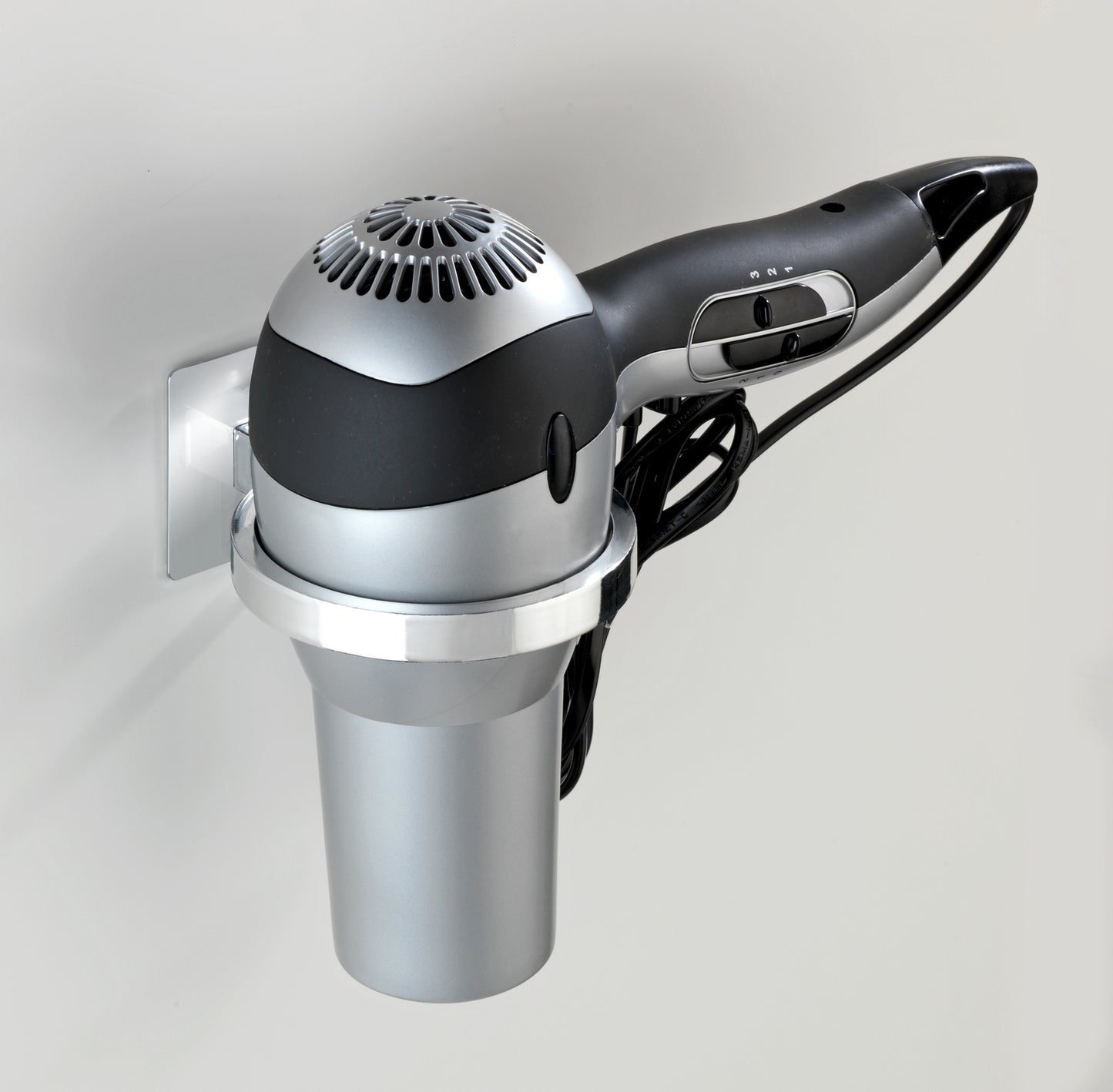 TURBO-LOC HAIR DRYER HOLDER QUADRO RANGE - NO DRILLING REQUIRED