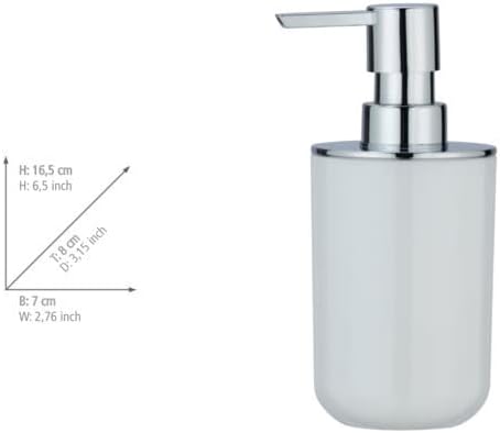 WENKO - SOAP DISPENSER - POSA - PLASTIC - WHITE/CHROME – Wenko SA