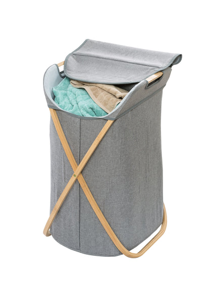 LAUNDRY BIN 79L - BAHARI RANGE - BAMBOO GREY