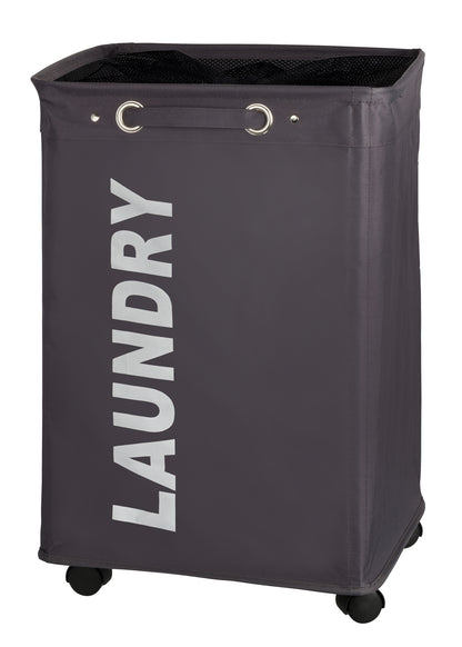 WENKO - Quadro Laundry Basket - Grey 79L