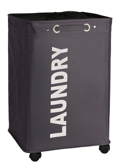 WENKO - Quadro Laundry Basket - Grey 79L