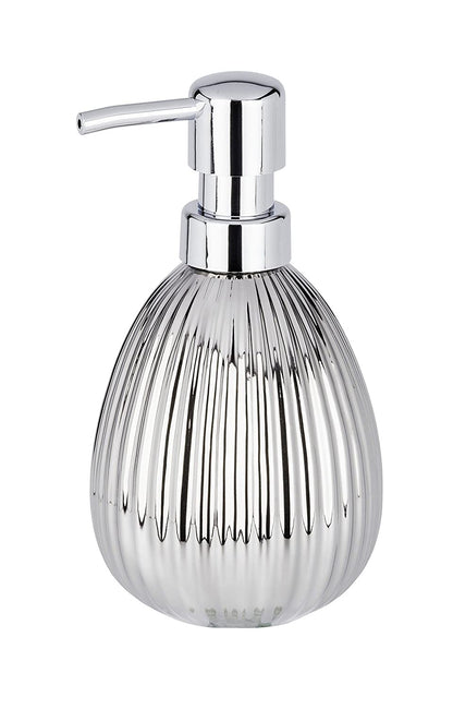 SOAP DISPENSER - POLARIS RANGE “ SILVER RIFF - CERAMIC