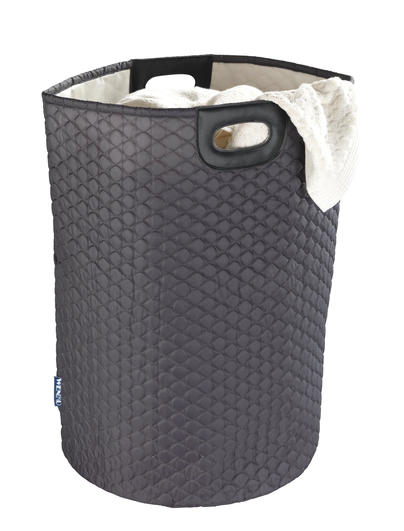 WENKO - LAUNDRY BASKET - WABO - 79L - BLACK