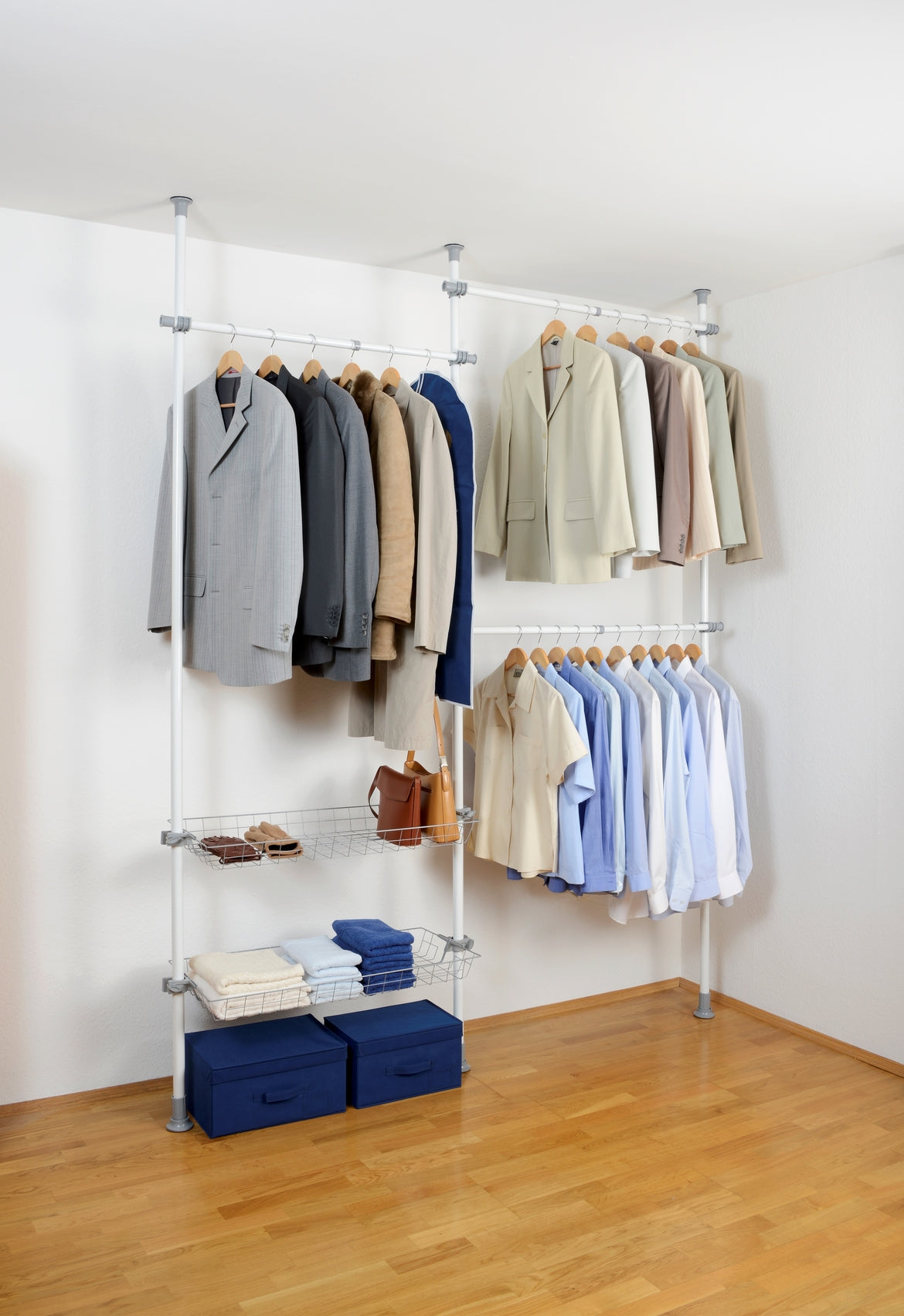 HERKULES DUO TELESCOPIC CLOTHES RACK SYSTEM