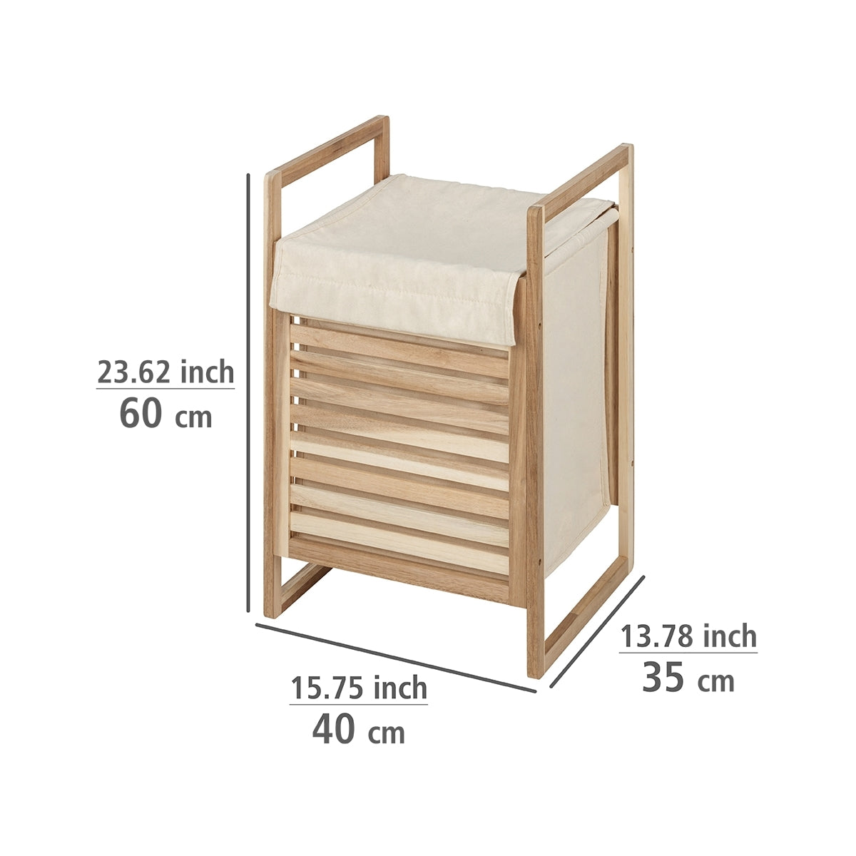 LAUNDRY BIN - ACINA RANGE - ACACIA WOOD