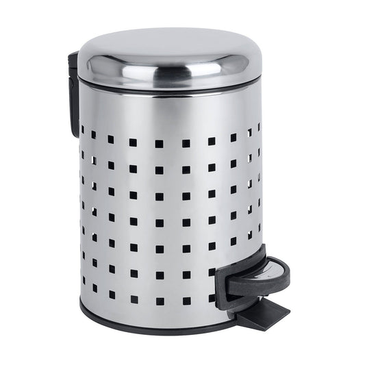 3L PEDAL BIN - LEMAN - PERFORATED STAINLESS STEEL