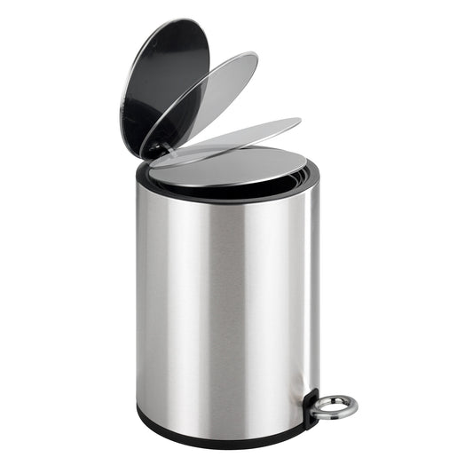 3L PEDAL BIN - MONZA - EASY-CLOSE - STAINLESS STEEL SHINY