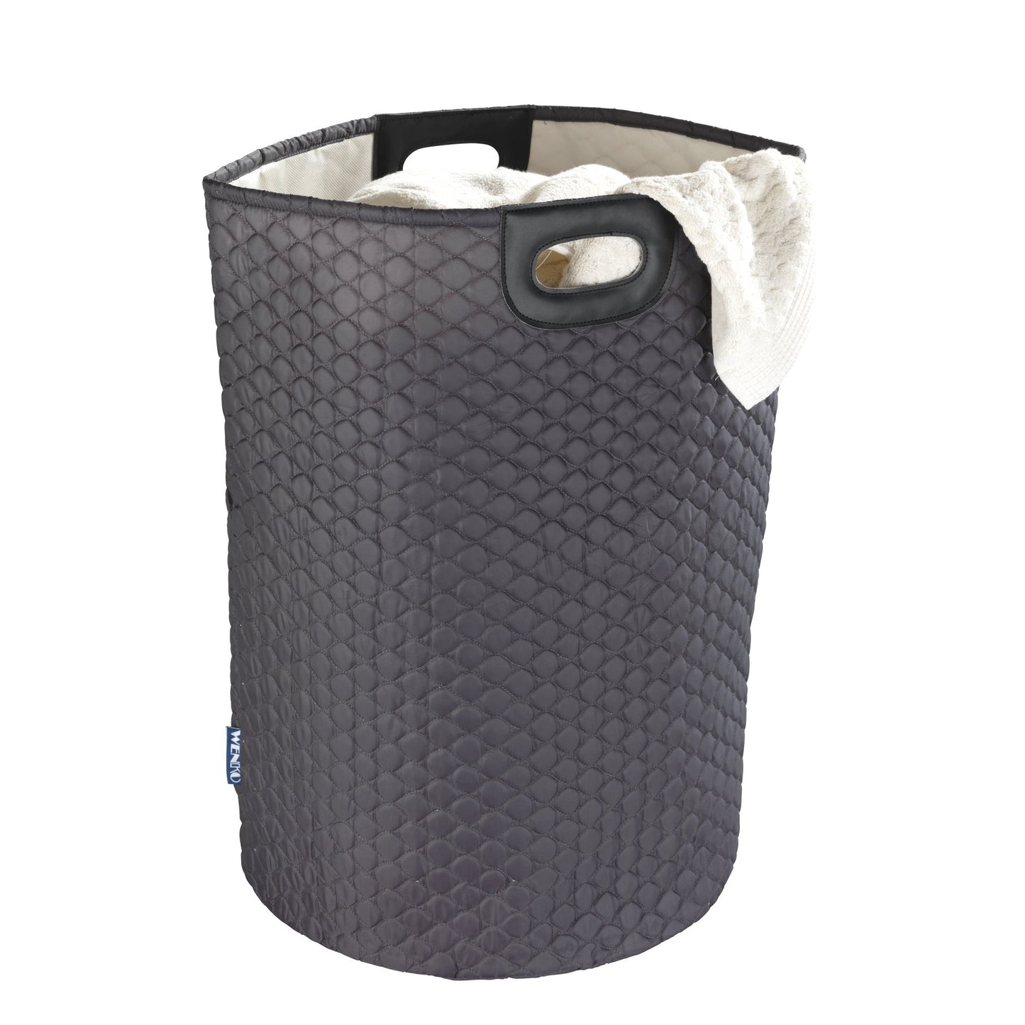 WENKO - LAUNDRY BASKET - WABO - 79L - BLACK