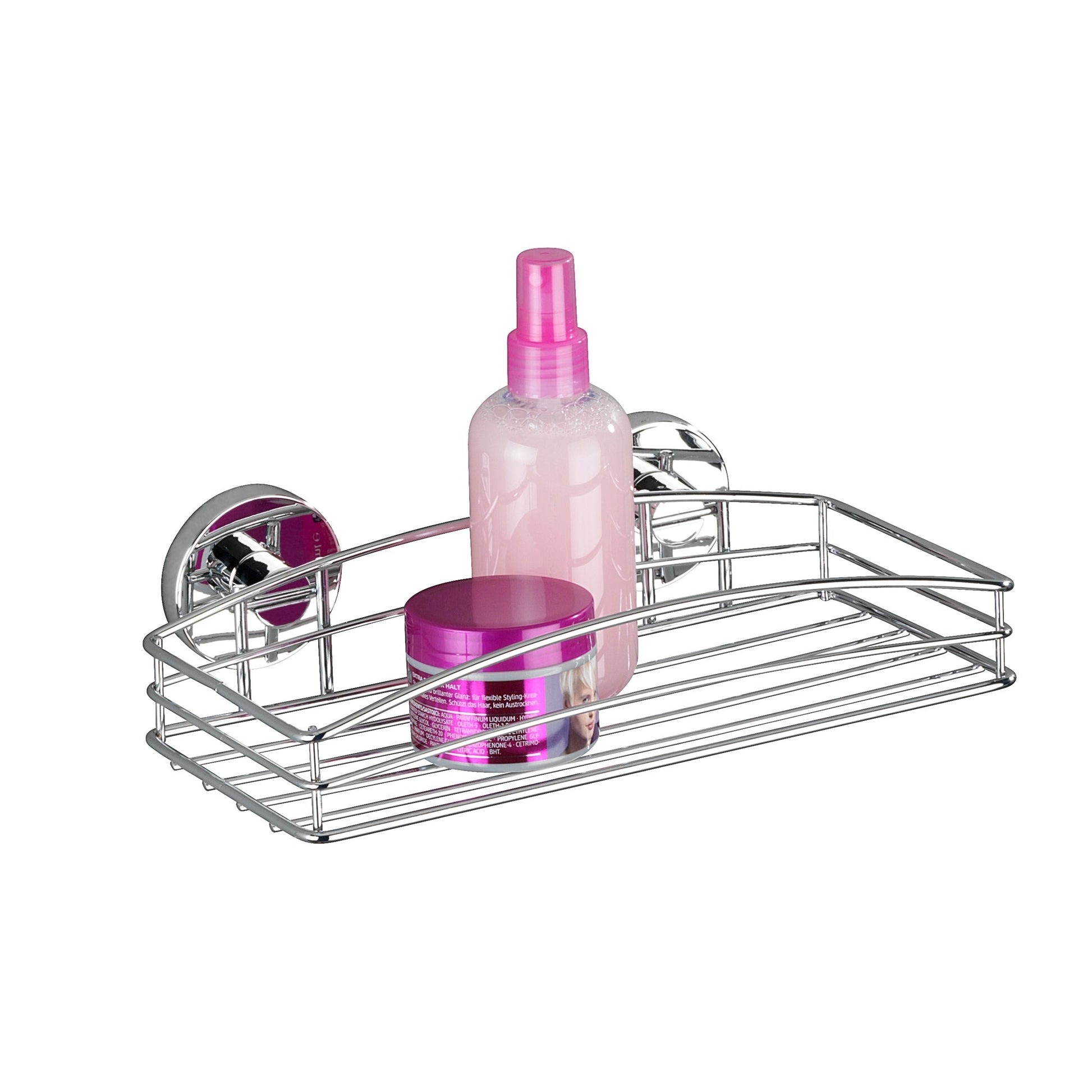 LOCHAS Vacuum Shower Caddy Suction Cup No-Drilling Removable