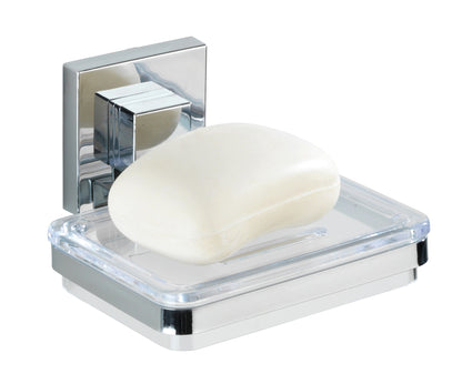 VACUUM-LOC SOAP HOLDER QUADRO RANGE - S/STEEL - NO DRILLING